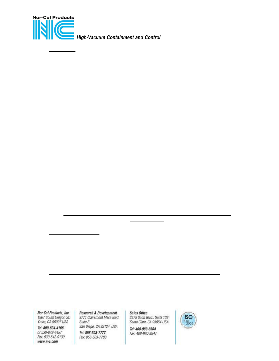 Nor-Cal PMXYZ Series Precsion Manipulator User Manual | Page 6 / 8