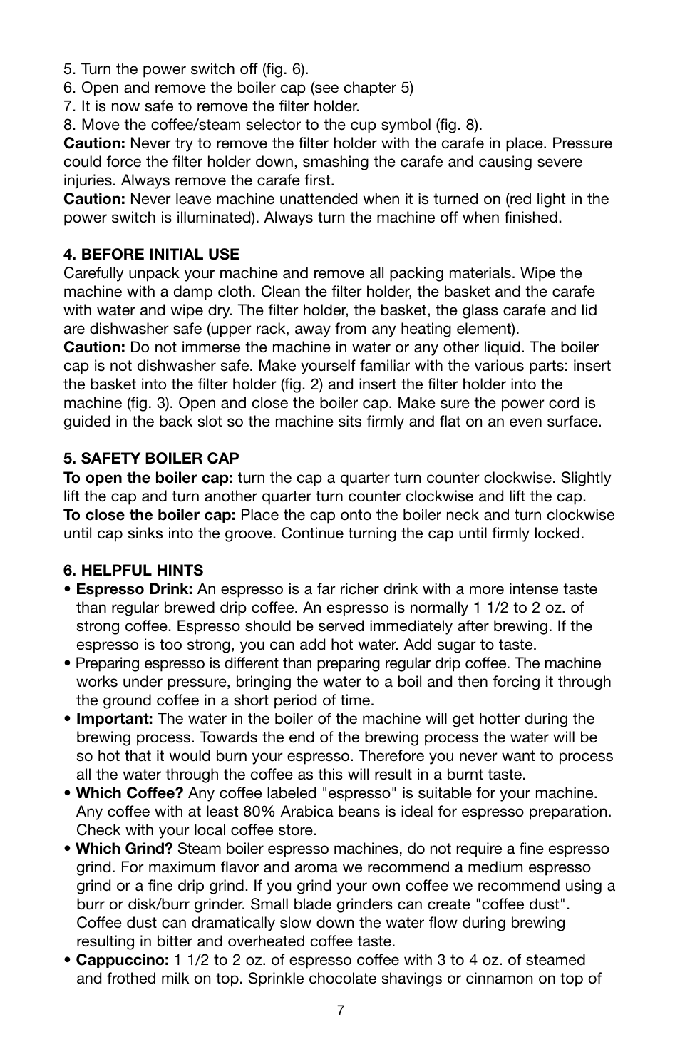 Capresso 4C1210 User Manual | Page 7 / 11