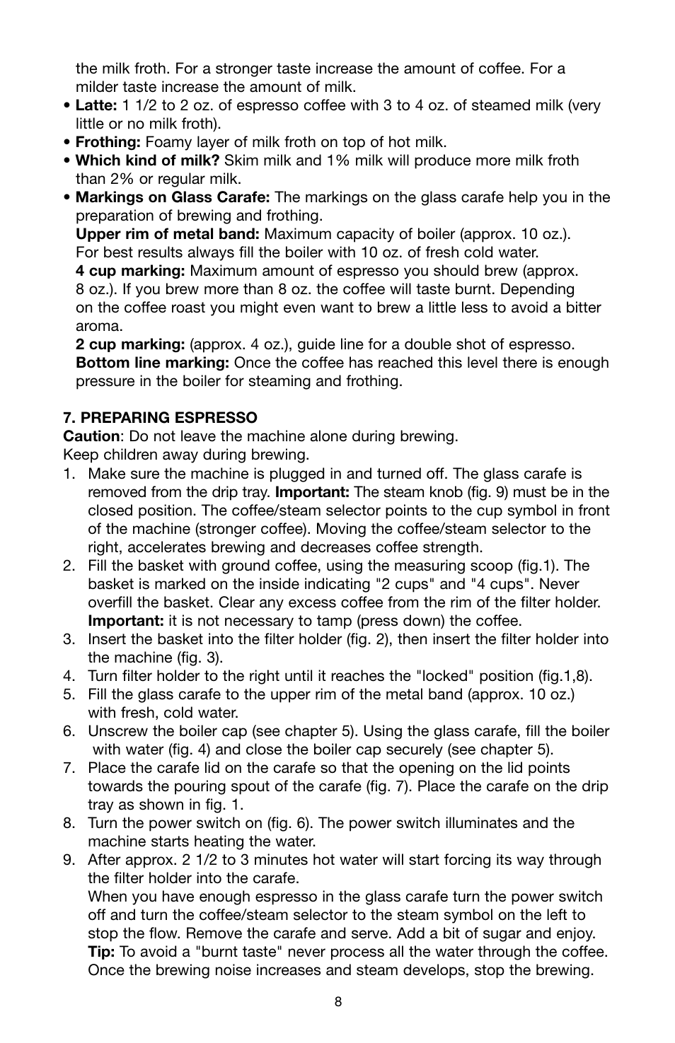 Capresso 4C1210 User Manual | Page 8 / 11