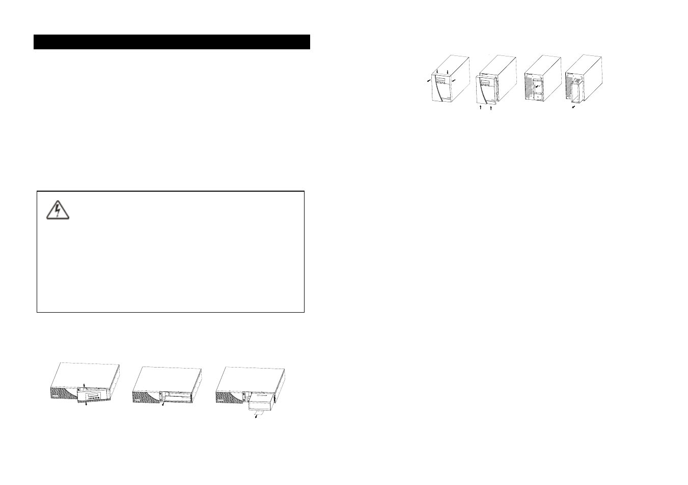 Warning | OPTI-UPS DS3000B-RM User Manual | Page 17 / 20