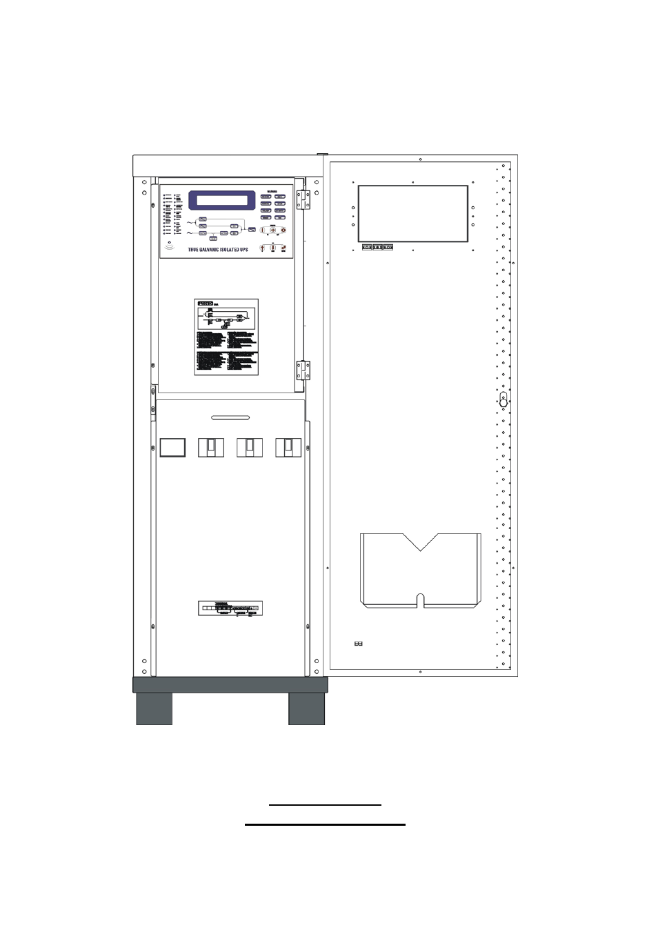 20kva ~ 60kva interior drawing | OPTI-UPS DS160KD33 User Manual | Page 17 / 83