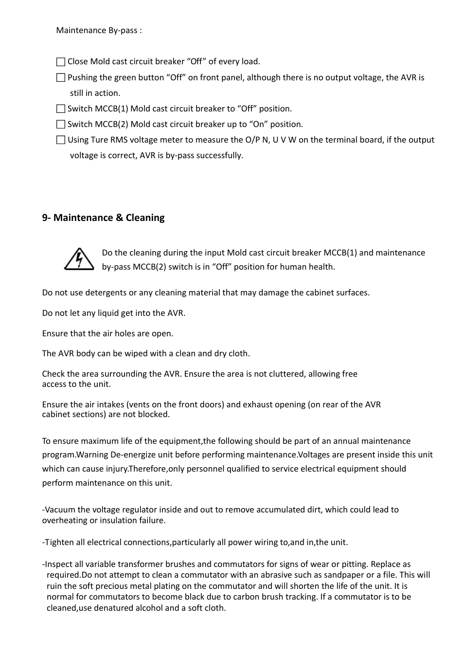 OPTI-UPS SS20K33 User Manual | Page 10 / 21