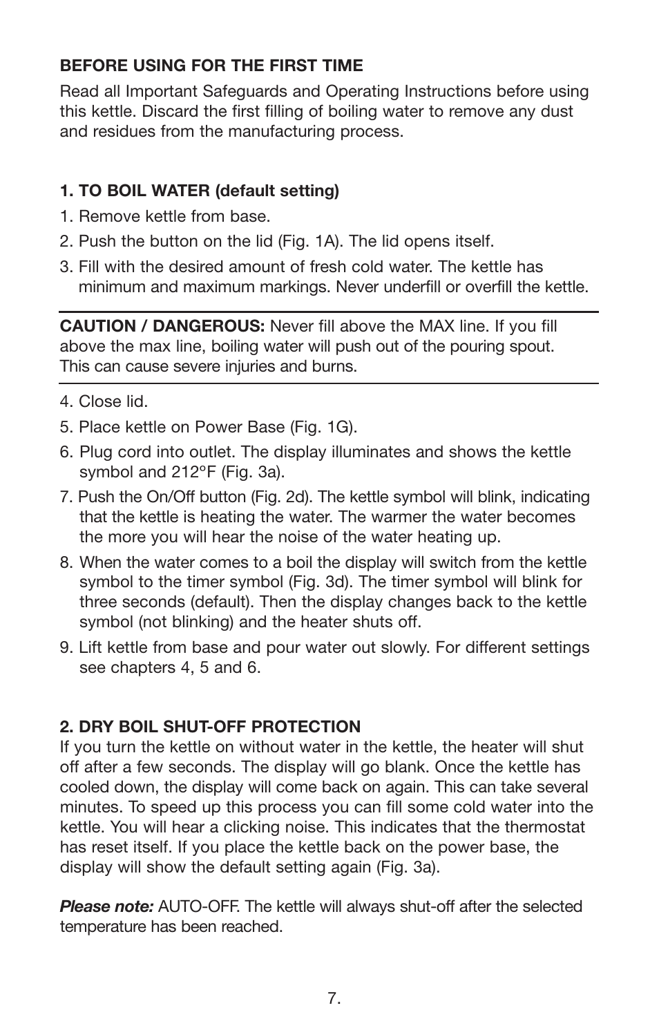 Capresso H2O PRO 275 User Manual | Page 7 / 11