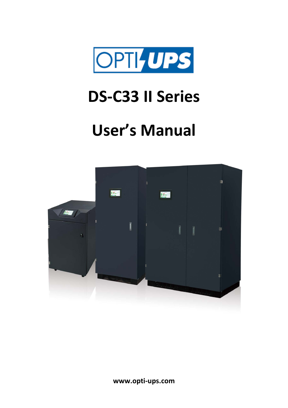 OPTI-UPS DS200KC33II User Manual | 34 pages