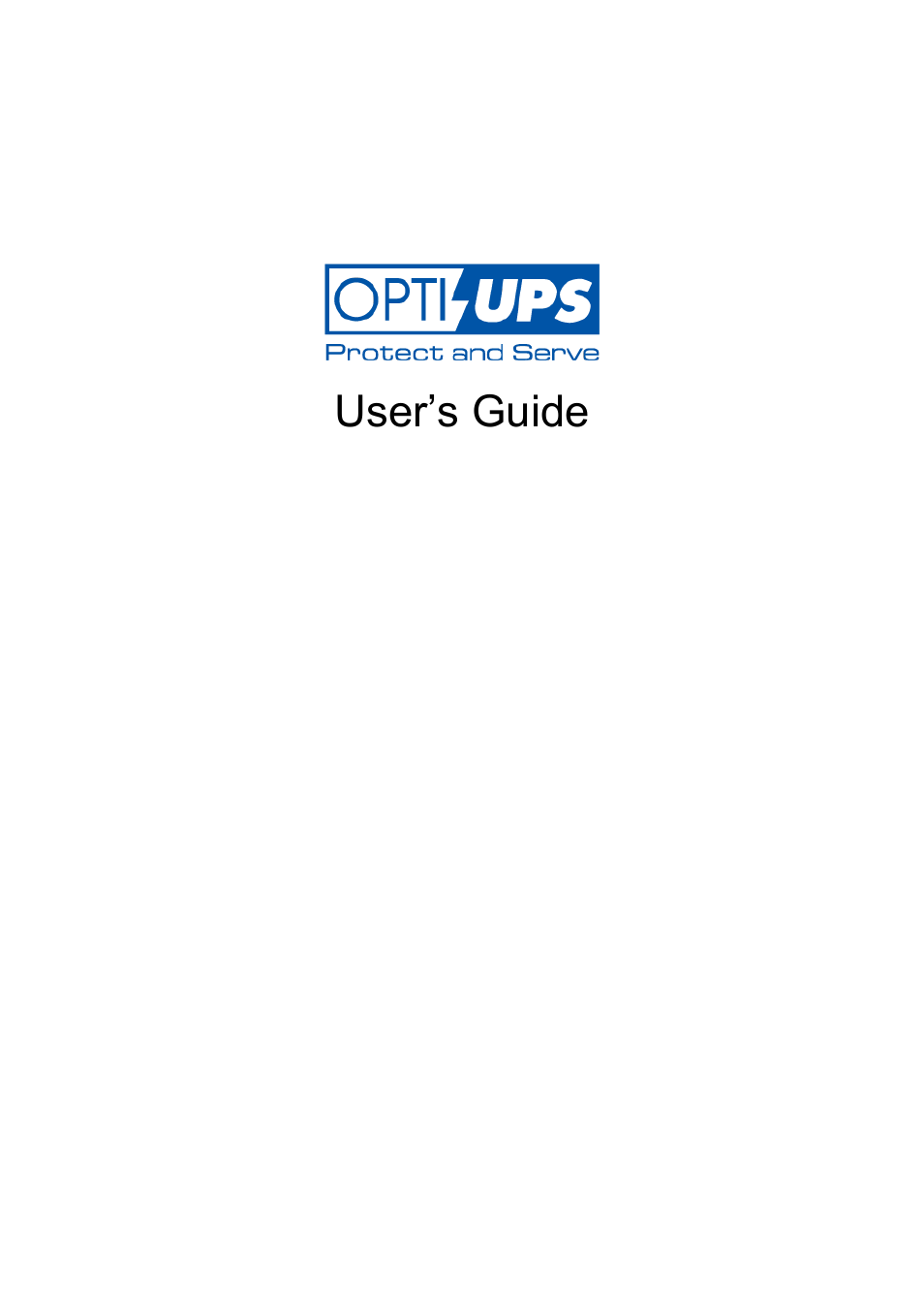 OPTI-UPS DS3000I User Manual | 30 pages