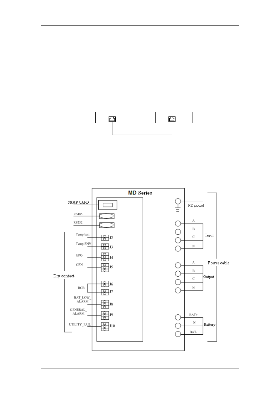 9 lbs (load bus synchronizer) port, 8 installation drawing | OPTI-UPS MD120L User Manual | Page 76 / 109