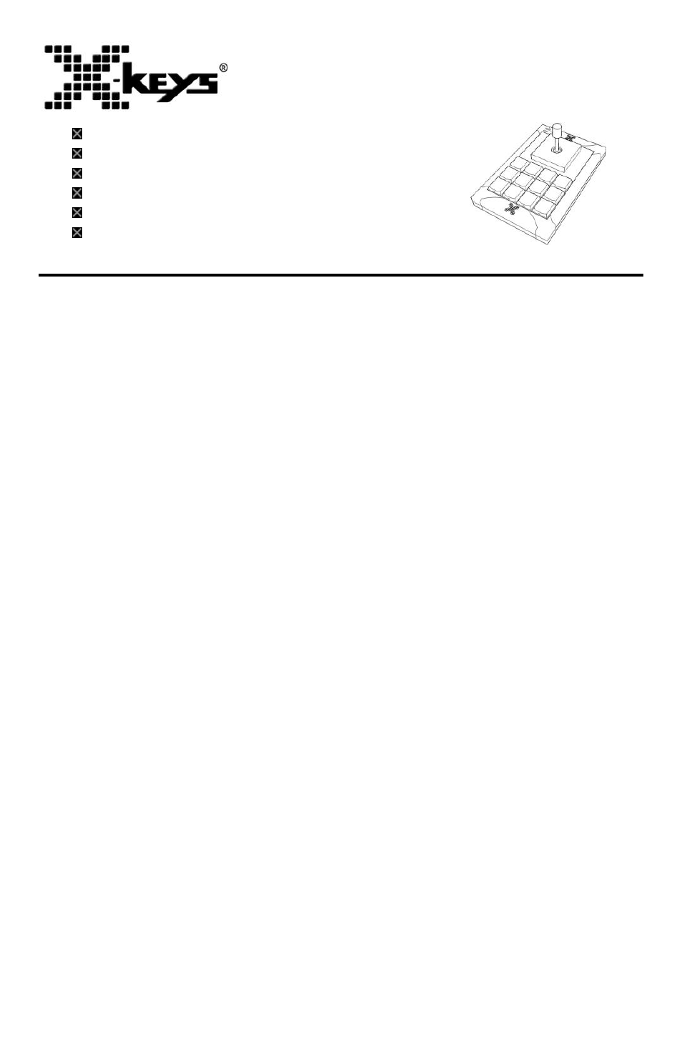 P.I. Engineering XK-12 Joystick User Manual | 4 pages