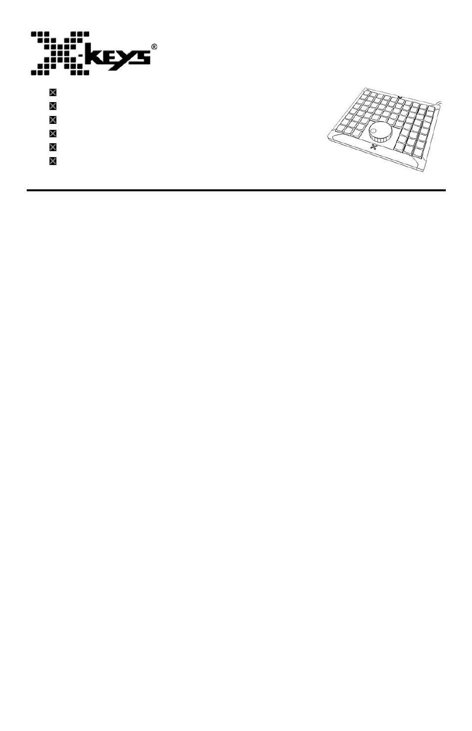 P.I. Engineering XK-68 Jog & Shuttle User Manual | 4 pages