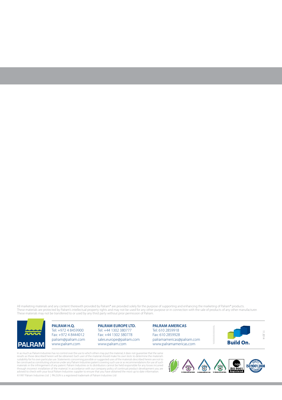 Palram PALSU User Manual | Page 42 / 42