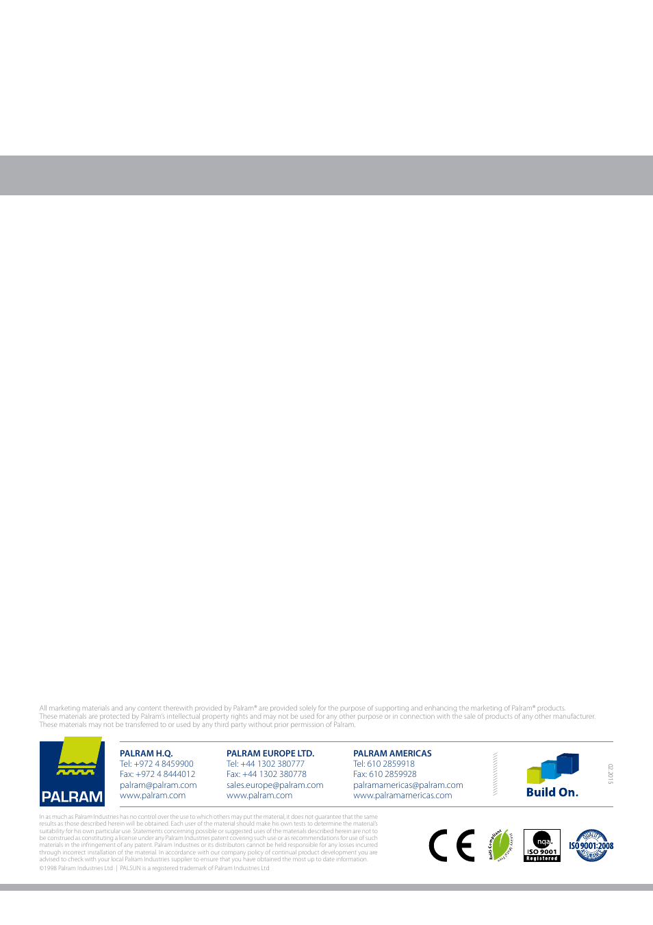 Palram SUNLIT User Manual | Page 22 / 22