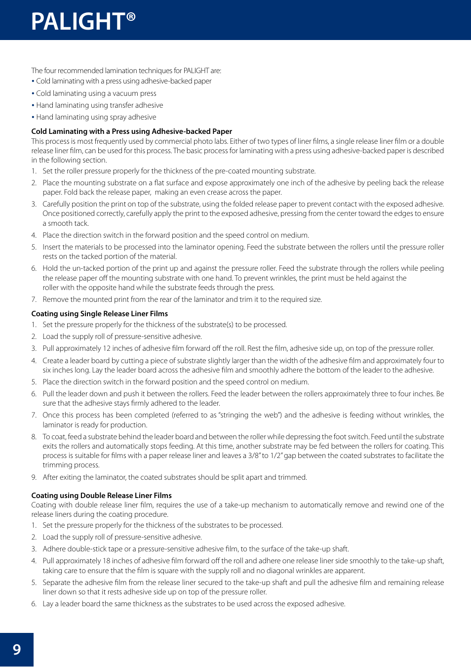 Palight | Palram PALFOA User Manual | Page 10 / 16
