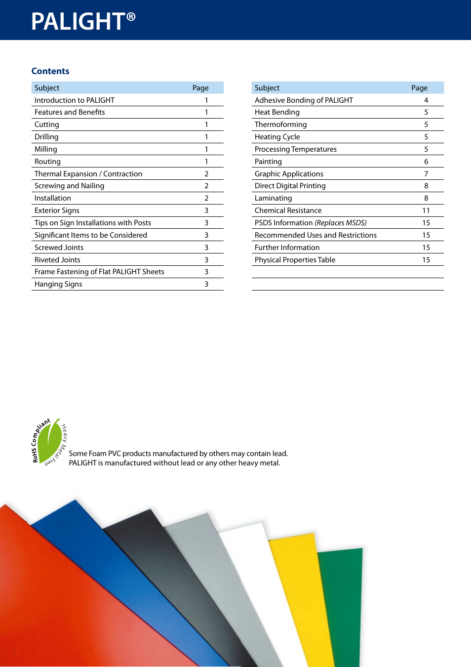 Palight | Palram PALFOA User Manual | Page 2 / 16