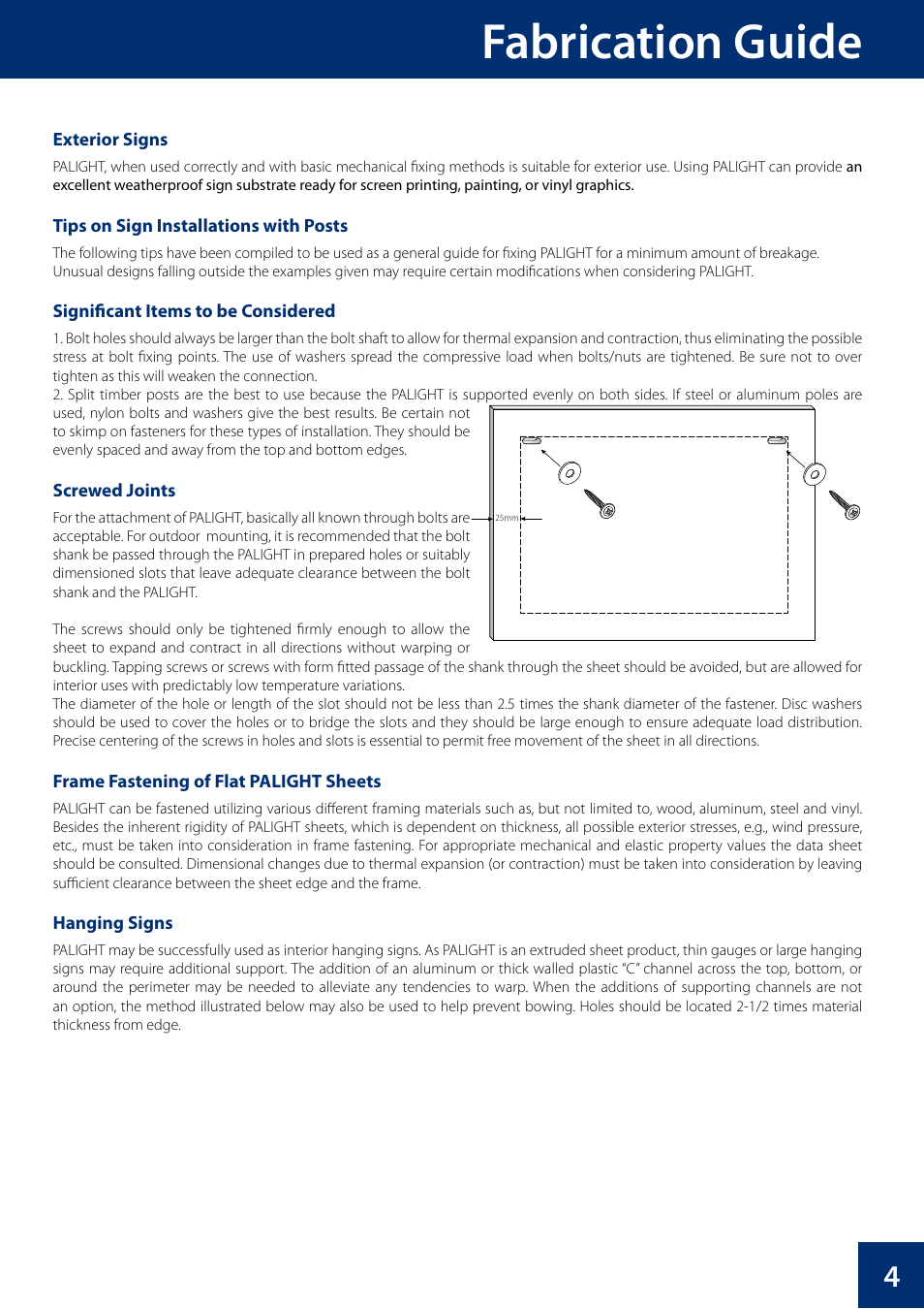 Fabrication guide | Palram PALFOA User Manual | Page 5 / 16