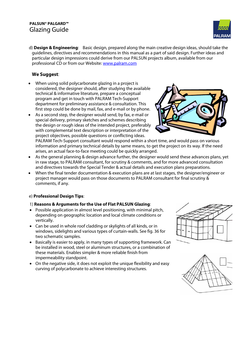 Glazing guide | Palram PALGAR User Manual | Page 35 / 37