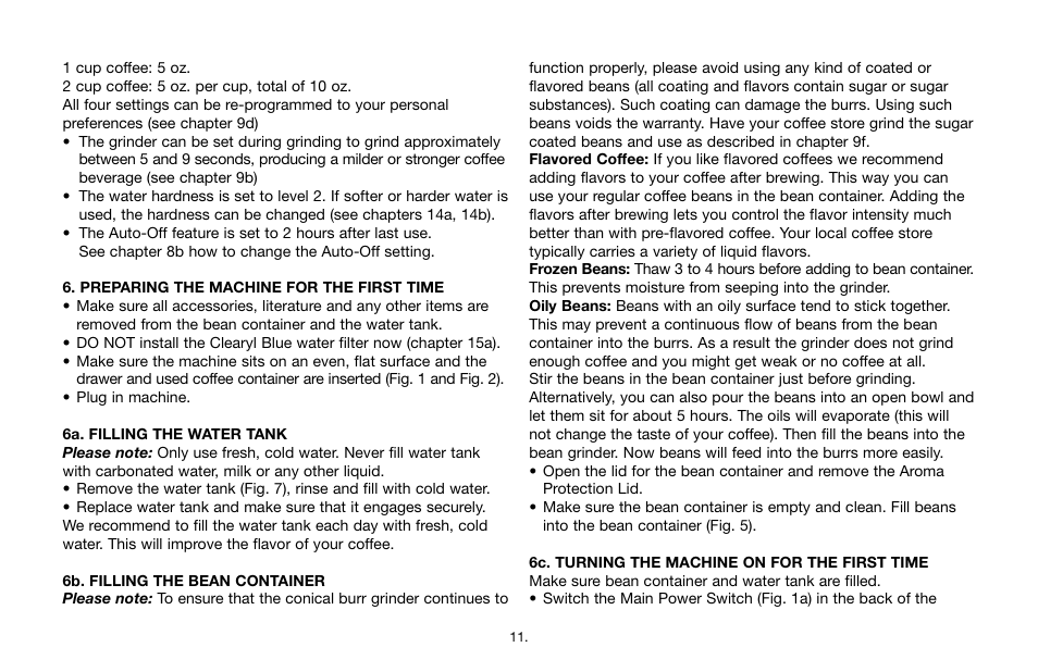 Capresso IMPRESSA C5 User Manual | Page 11 / 26