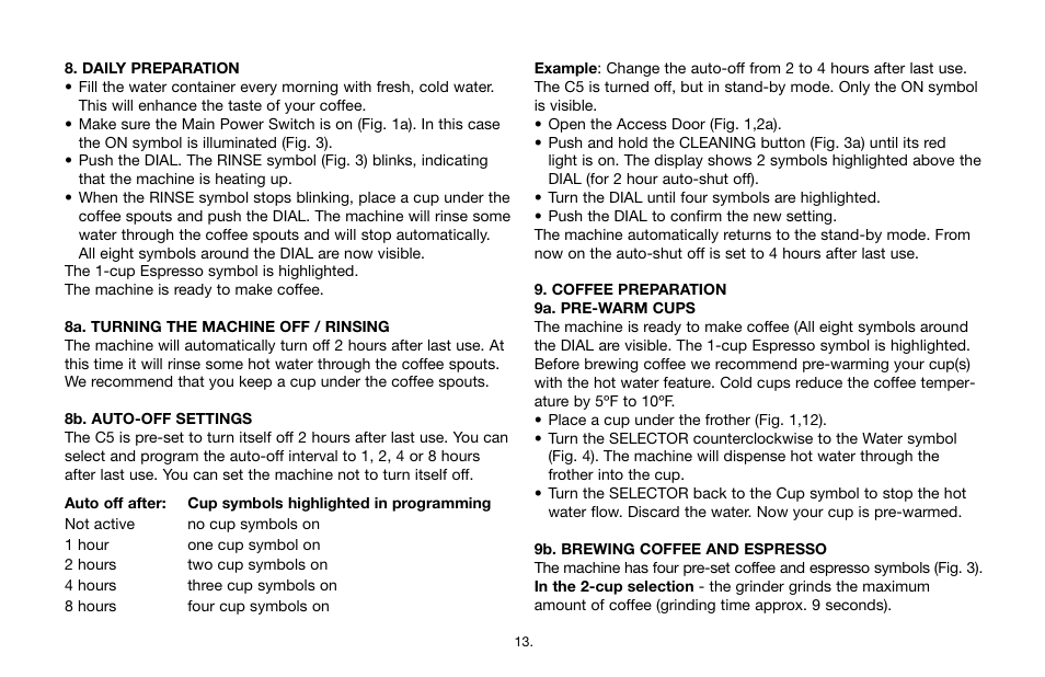 Capresso IMPRESSA C5 User Manual | Page 13 / 26