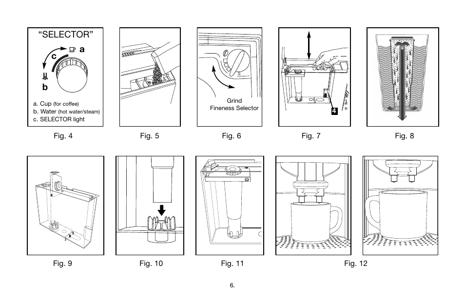 Ab “selector | Capresso IMPRESSA C5 User Manual | Page 6 / 26