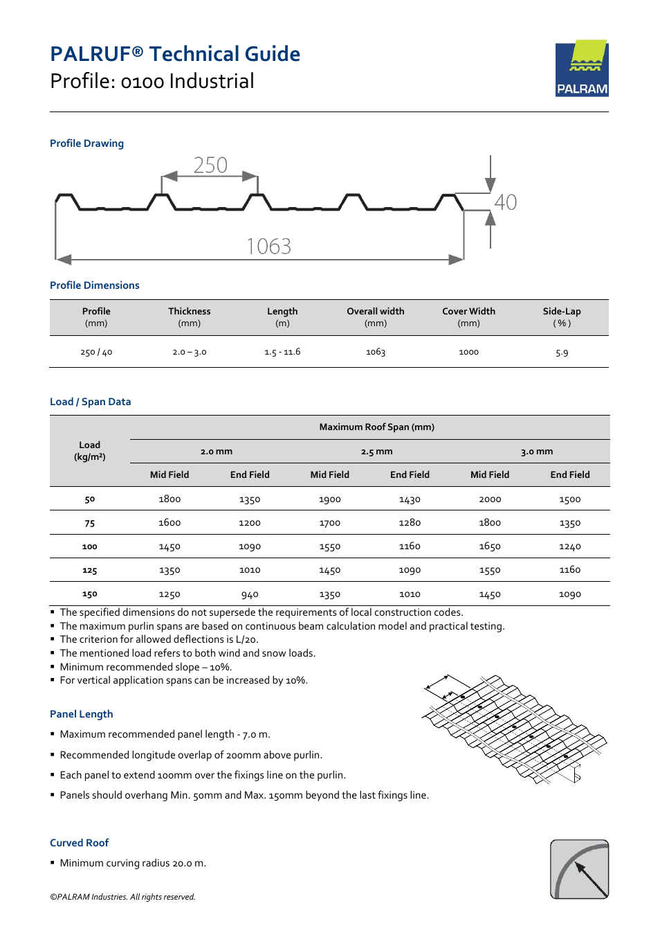 Palram PALRU User Manual | 3 pages