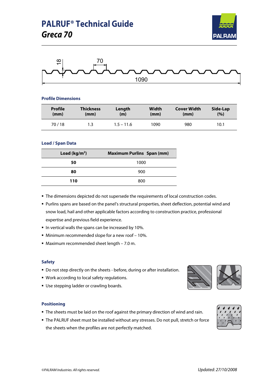 Palram PALRU User Manual | 4 pages