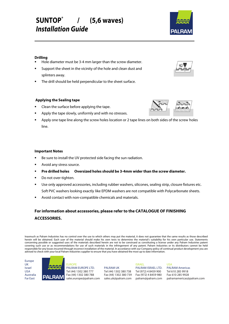 Suntop | Palram SUNTO User Manual | Page 4 / 4