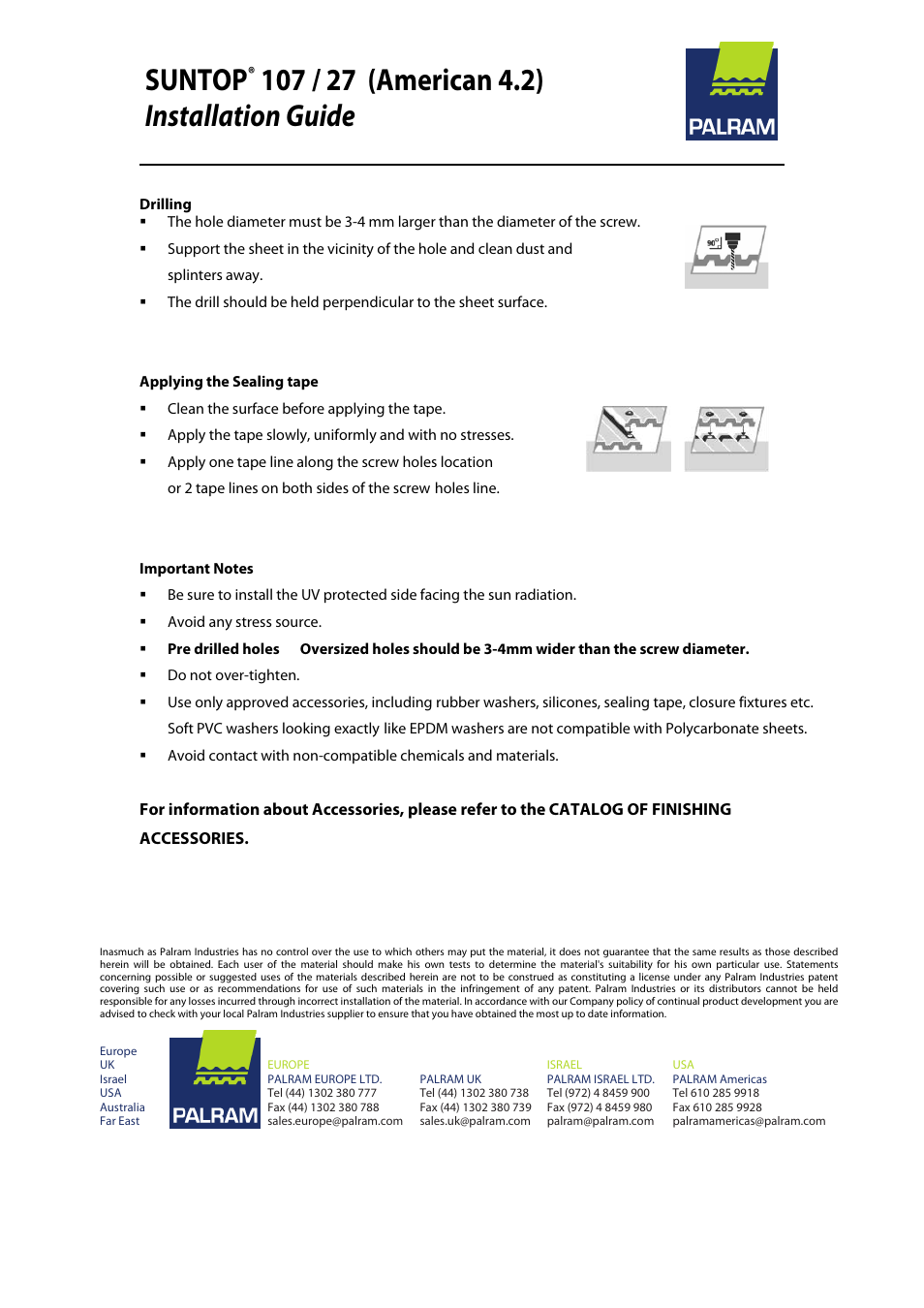 Suntop | Palram SUNTO User Manual | Page 4 / 4