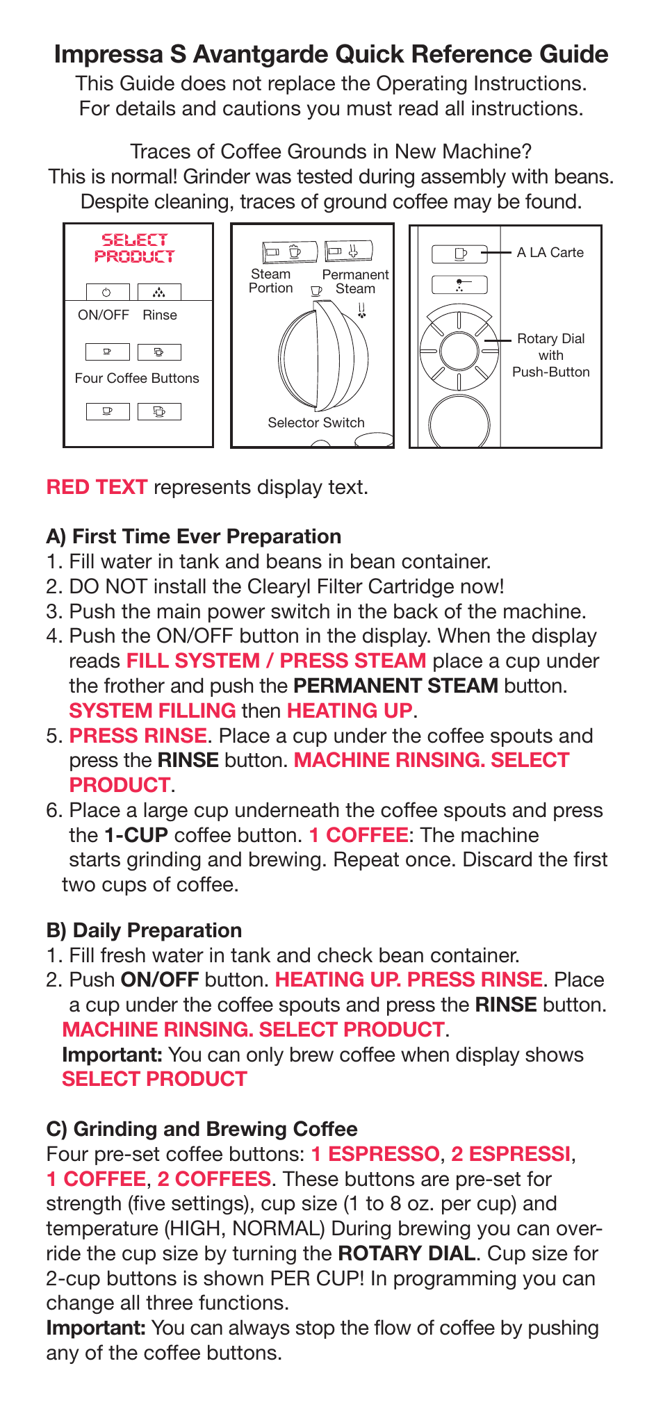 Capresso Coffeemaker User Manual | 6 pages