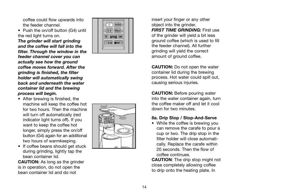 Capresso 454 User Manual | Page 14 / 23