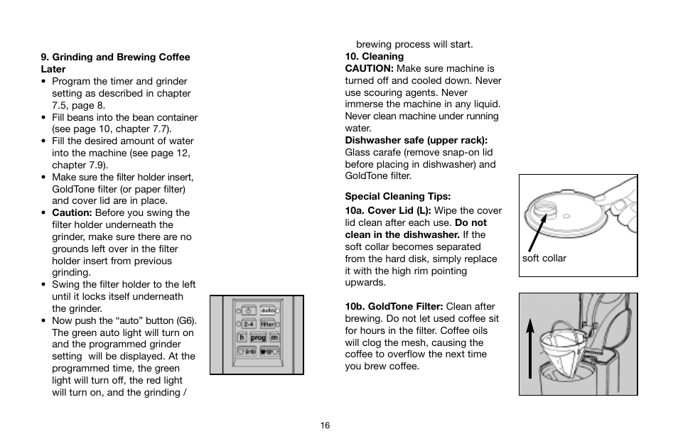 Capresso 454 User Manual | Page 16 / 23