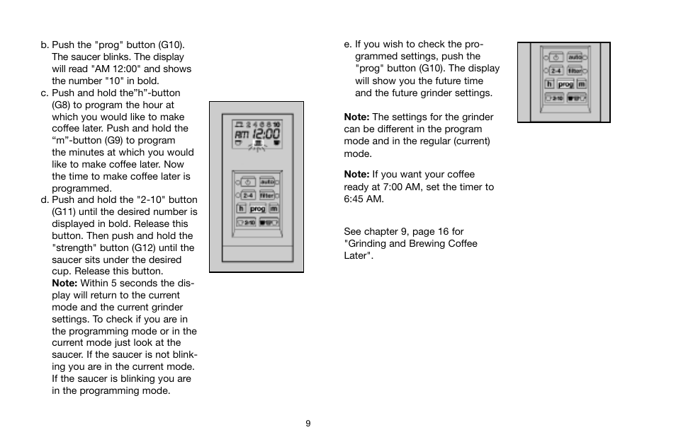 Capresso 454 User Manual | Page 9 / 23