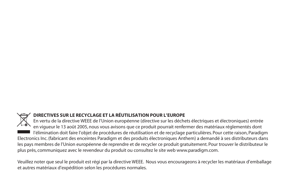 Paradigm Millenia CT 2 User Manual | Page 16 / 44