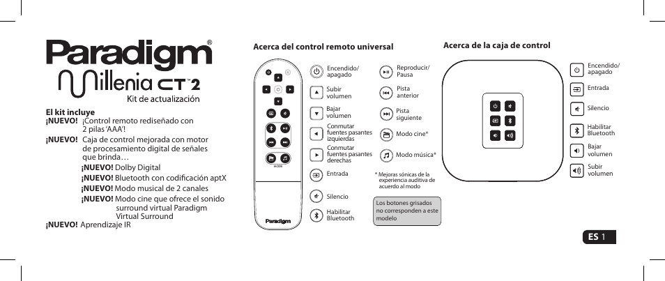 Paradigm Millenia CT Upgrade Kit User Manual | Page 11 / 16