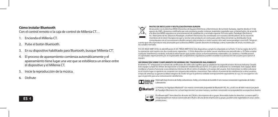 Paradigm Millenia CT Upgrade Kit User Manual | Page 14 / 16