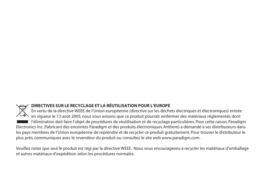 Paradigm MilleniaOne CT User Manual | Page 16 / 44