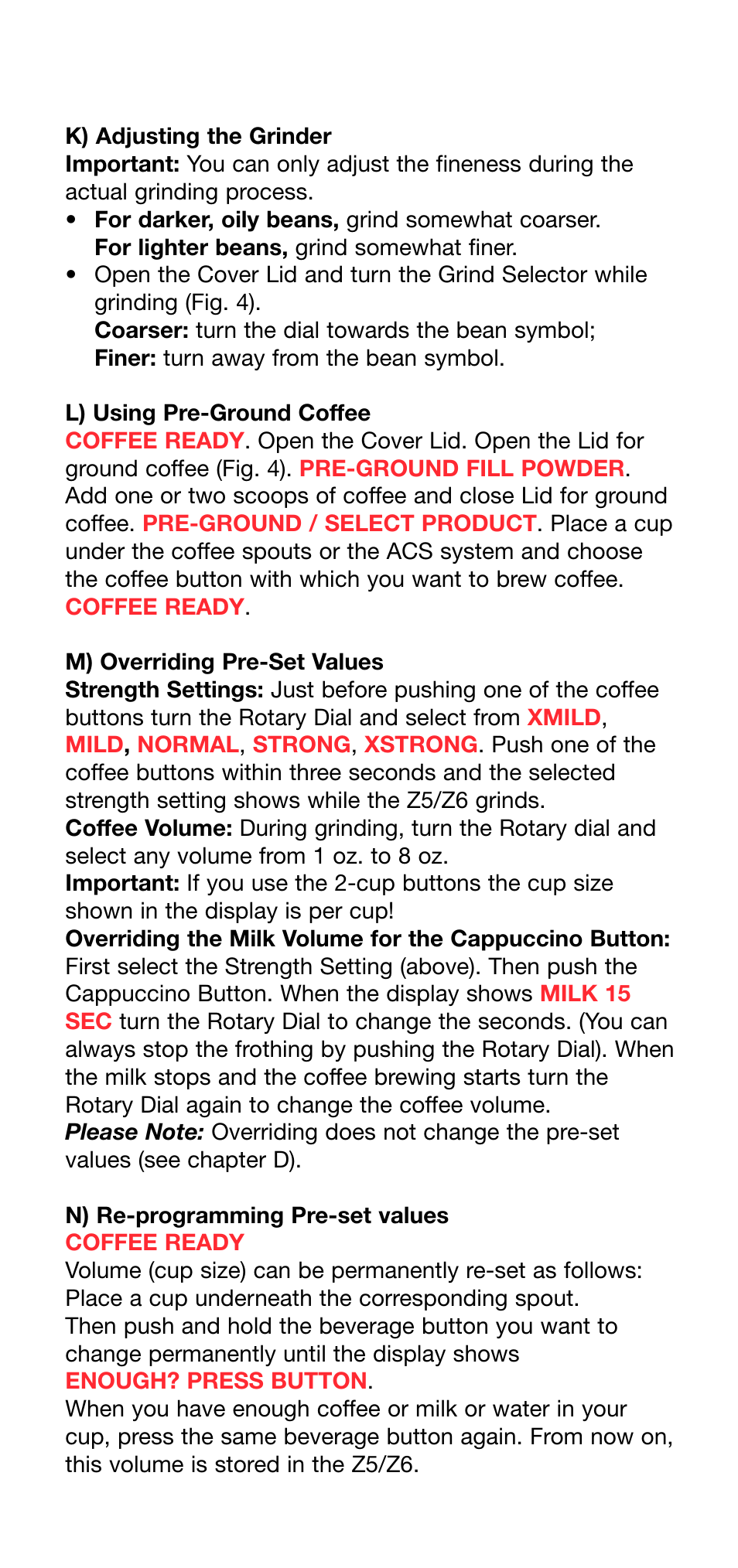 Capresso Z5 User Manual | Page 5 / 10