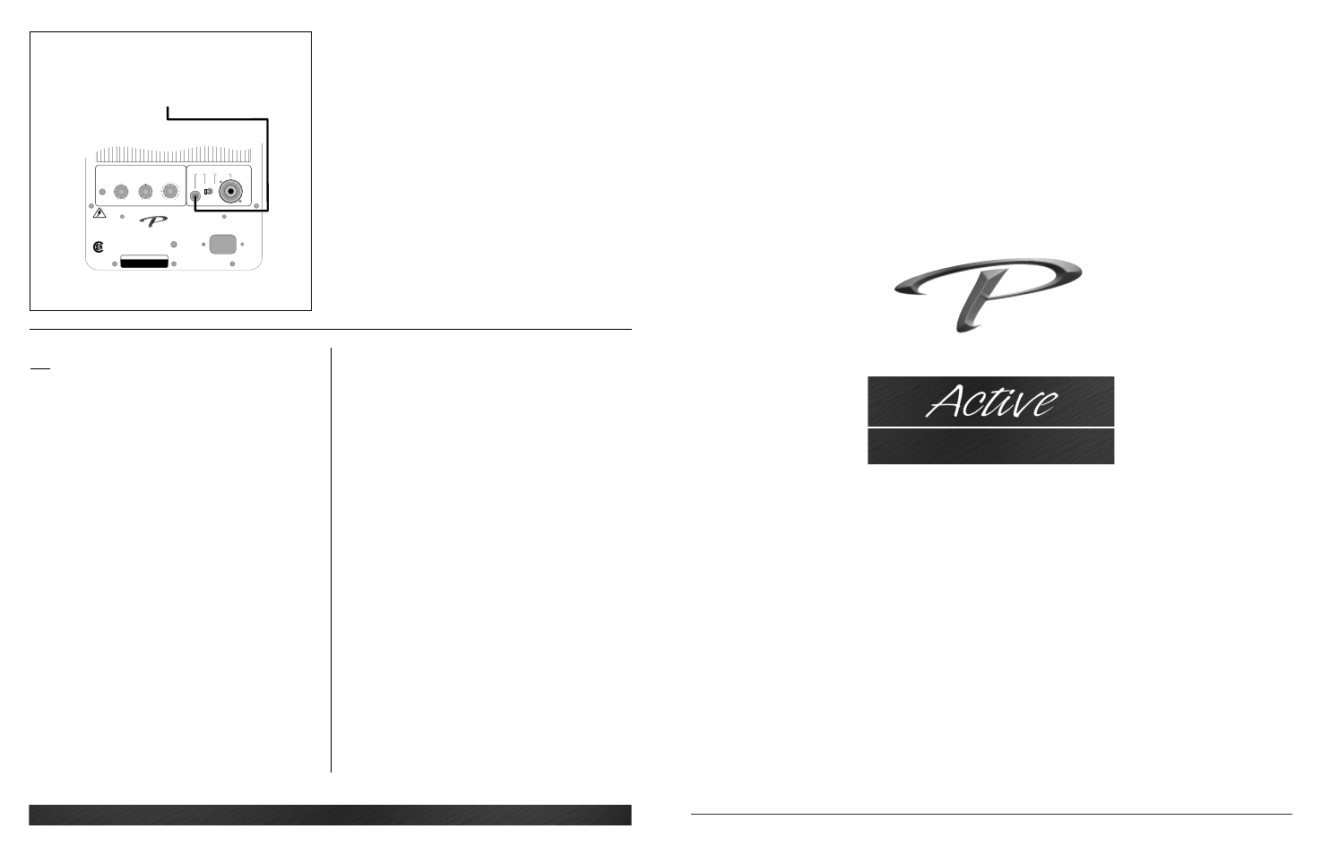 Active, Om-700, The p | P” nameplate on the front of your a, Set-up procedure, Warranty | Paradigm Monitor 90p v4 User Manual | Page 2 / 2