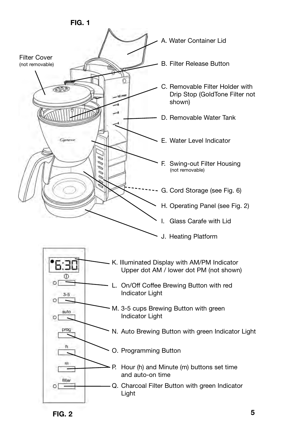 Capresso CM200 User Manual | Page 5 / 11
