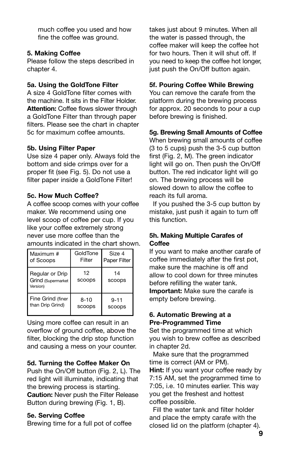 Capresso CM200 User Manual | Page 9 / 11