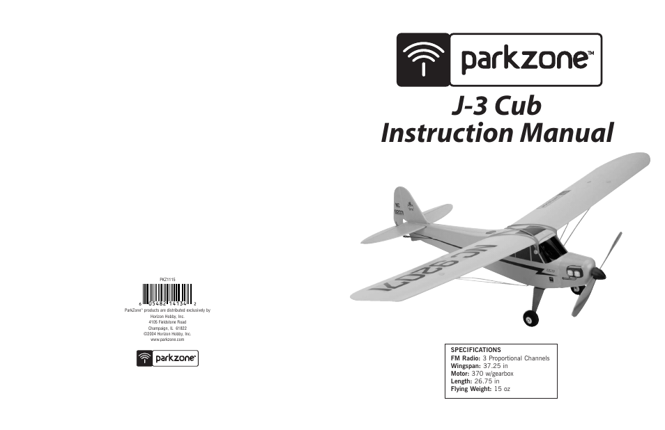 ParkZone PKZ1100 User Manual | 8 pages