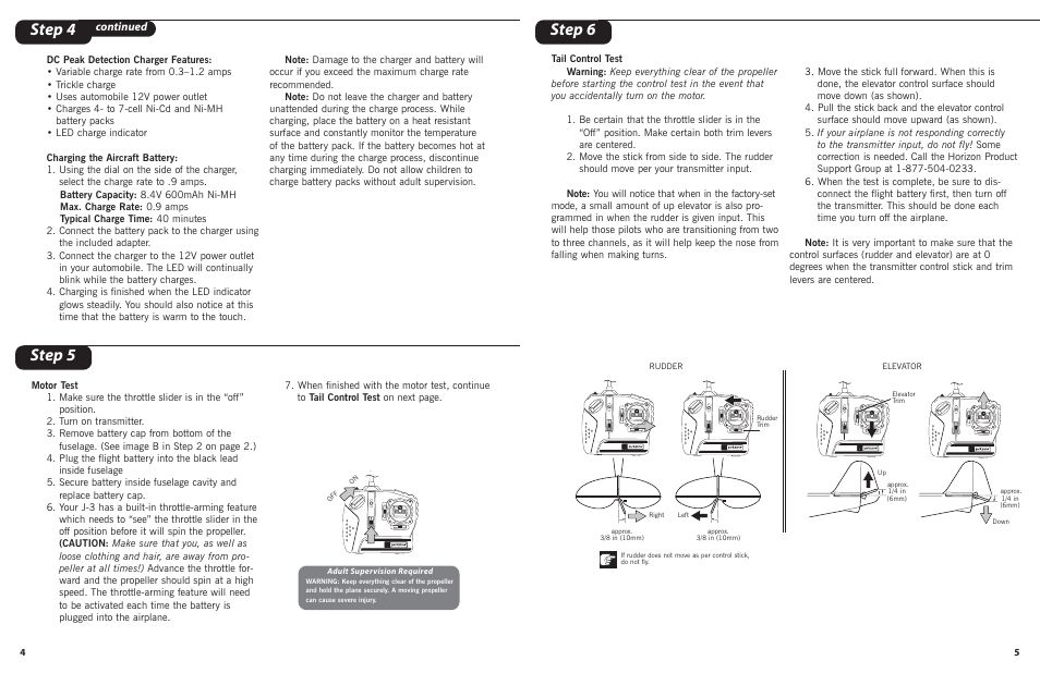 Step 5 step 6, Step 4, Continued | ParkZone PKZ1100 User Manual | Page 3 / 8