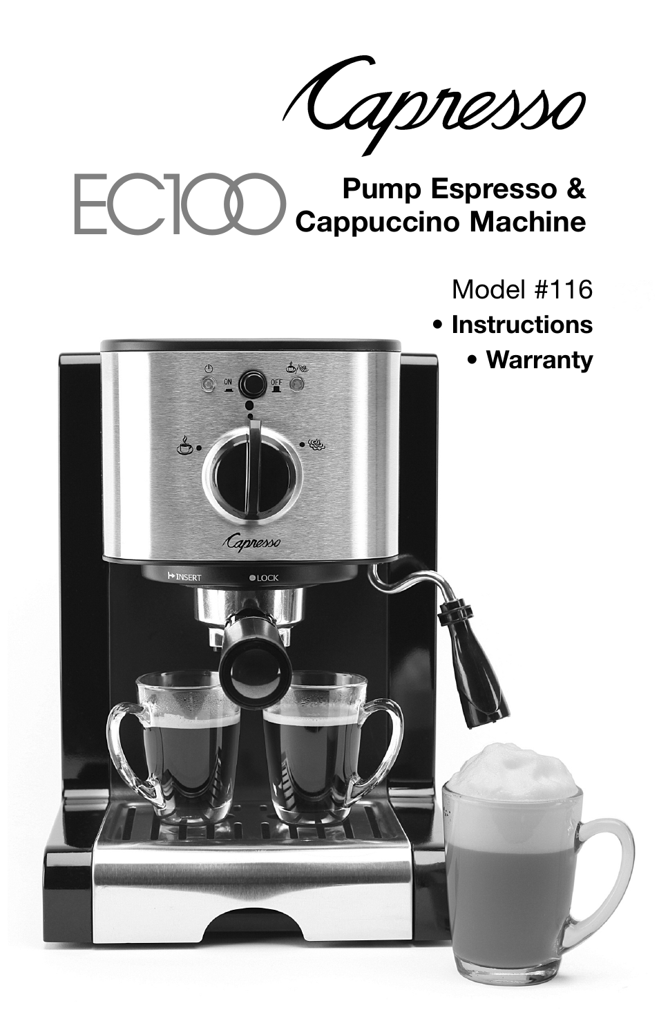 Capresso EC1OO #116 User Manual | 12 pages