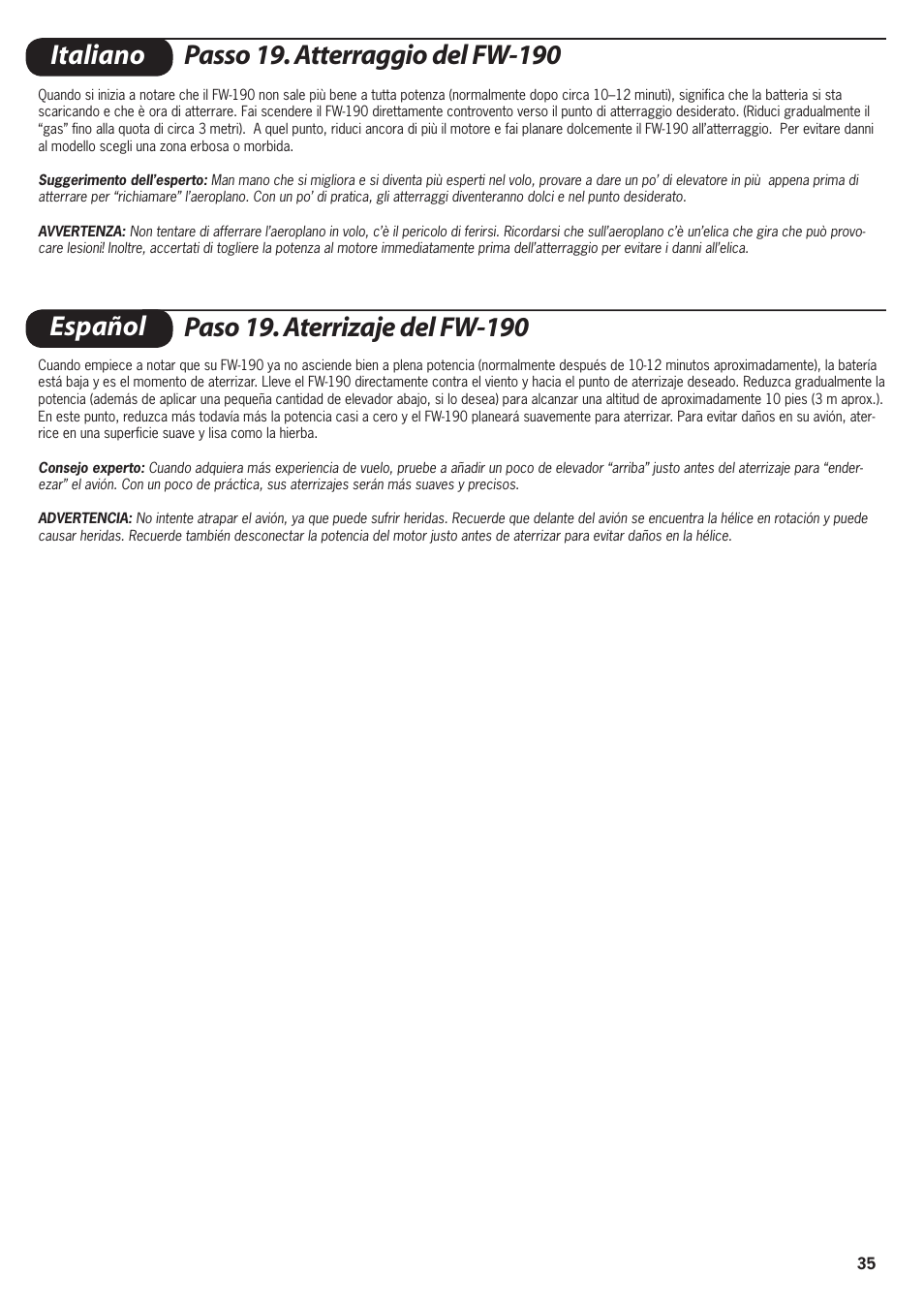 ParkZone PKZ1600 User Manual | Page 35 / 56