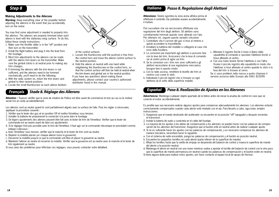 Step 8 | ParkZone PKZ1700 User Manual | Page 10 / 29