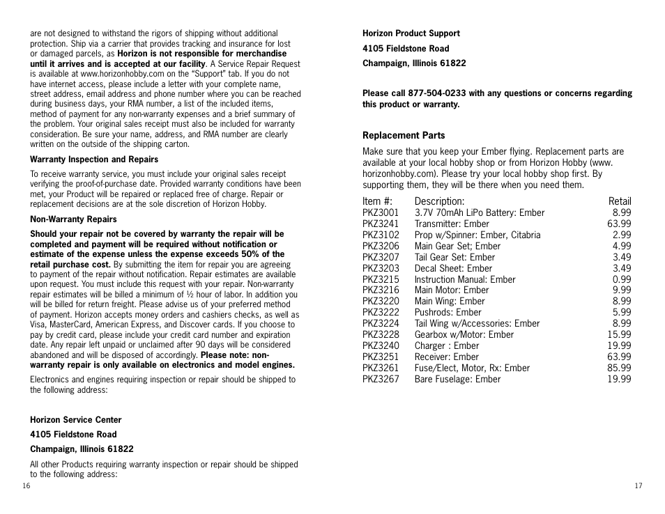 ParkZone PKZ3200 User Manual | Page 9 / 11