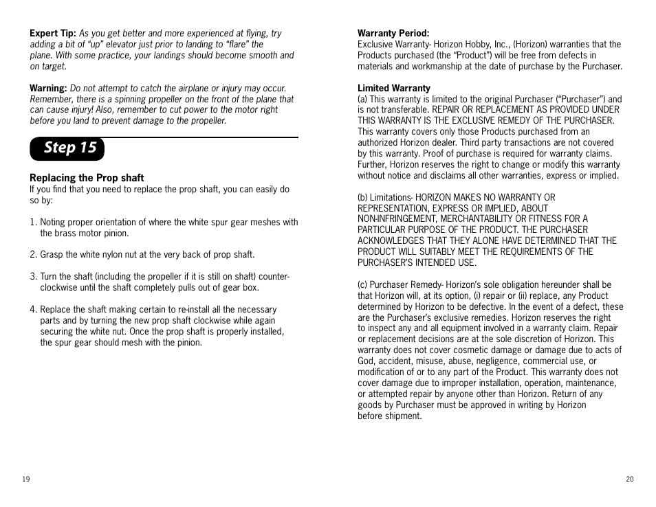 Step 15 | ParkZone PKZ3380 User Manual | Page 10 / 12