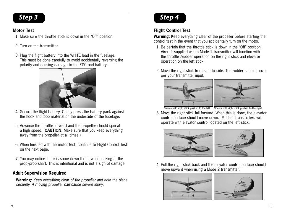 Step 3, Step 4 | ParkZone PKZ3380 User Manual | Page 5 / 12