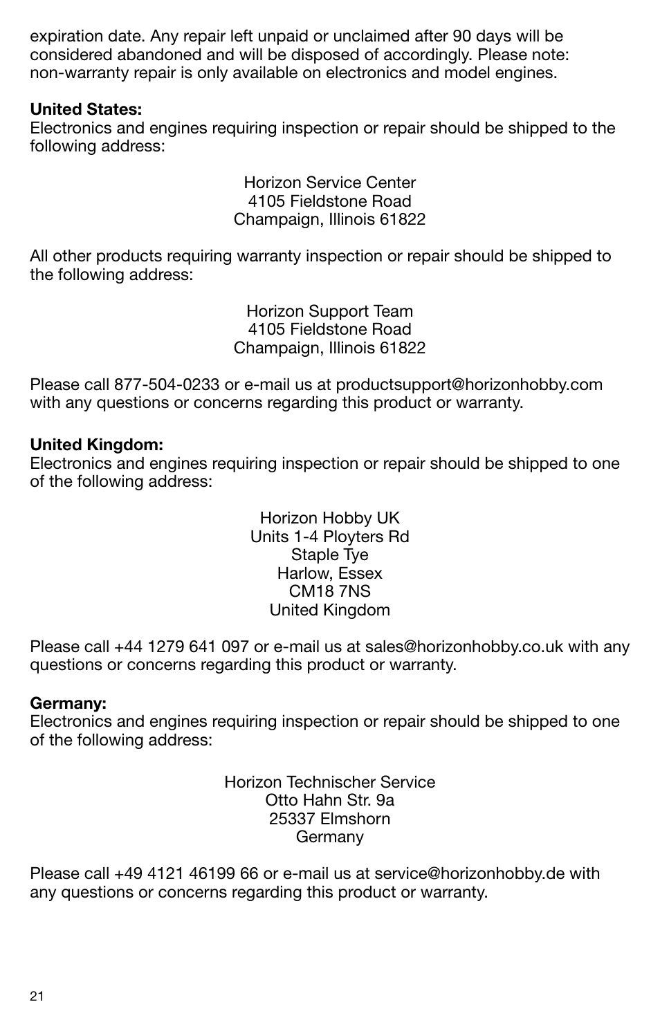 ParkZone PKZ3400 User Manual | Page 23 / 24