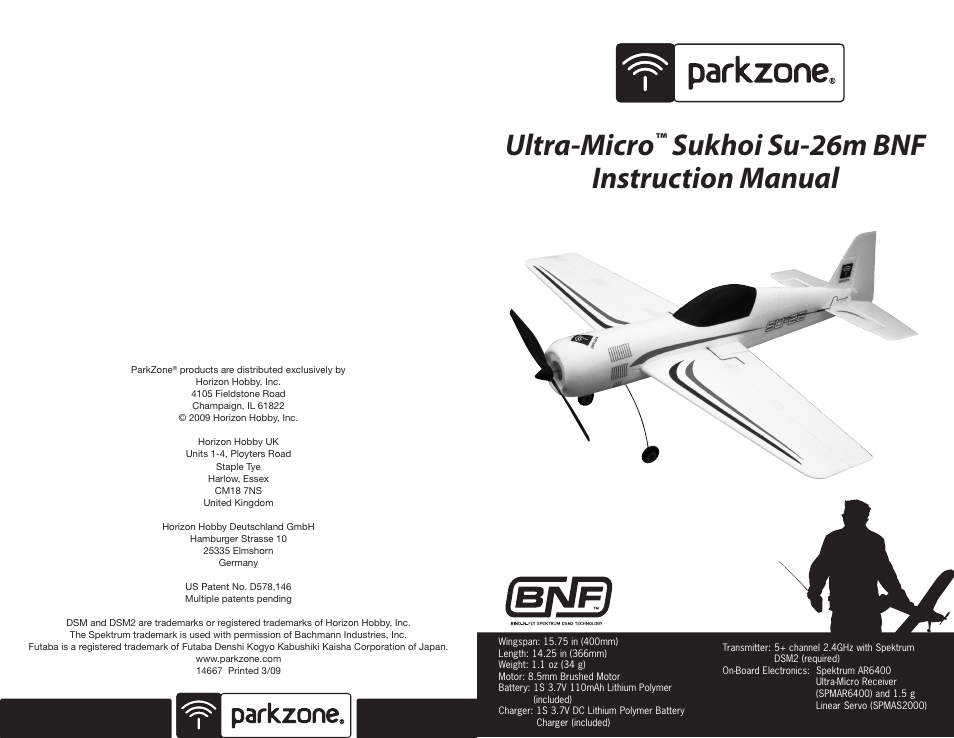 ParkZone PKZ3580 User Manual | 15 pages