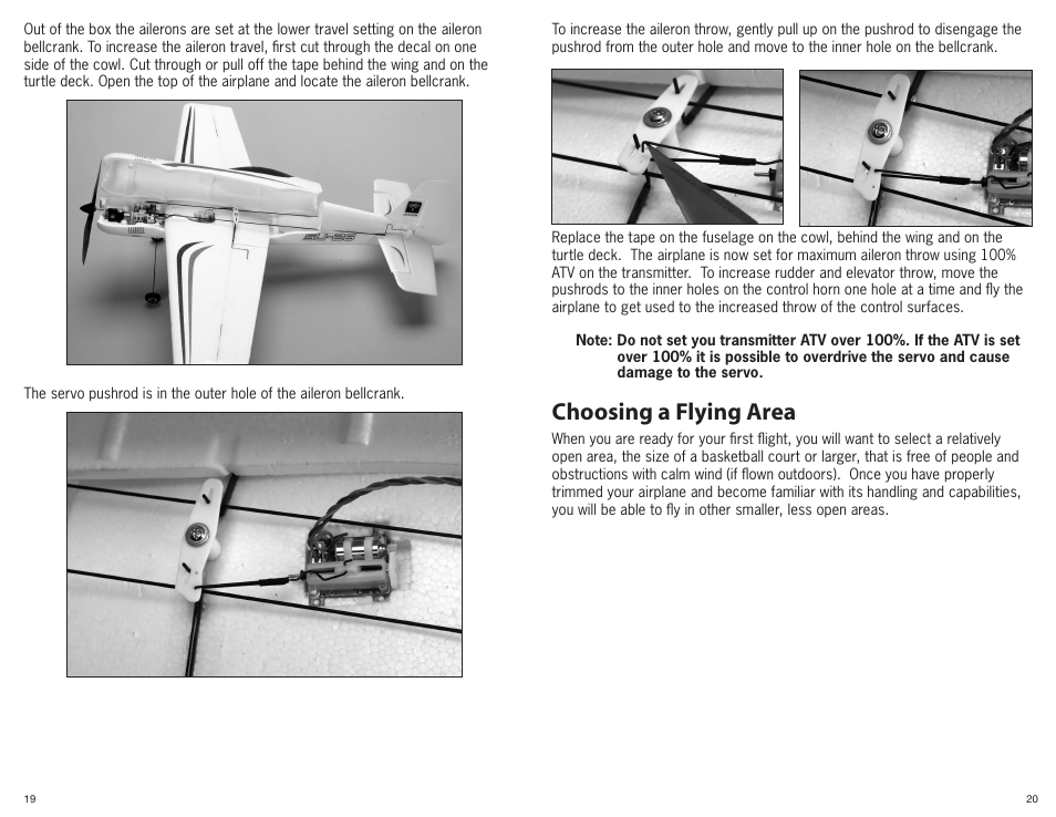 Choosing a flying area | ParkZone PKZ3580 User Manual | Page 11 / 15