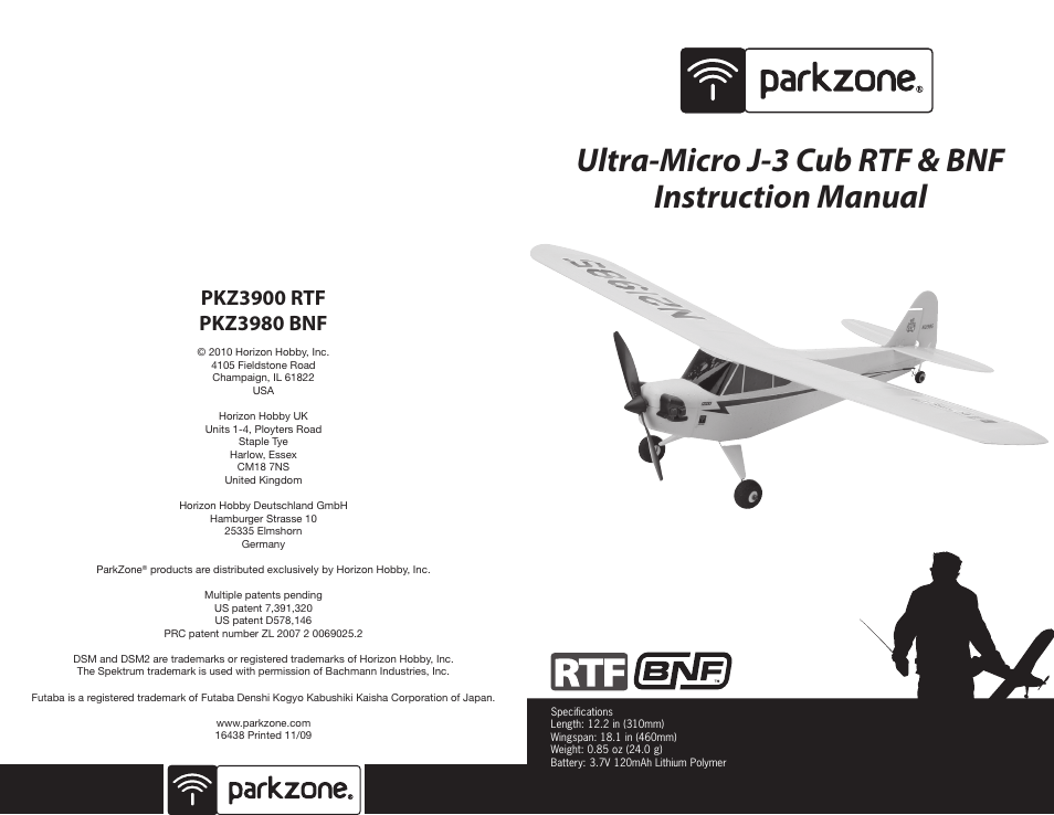 ParkZone PKZ3980 User Manual | 20 pages