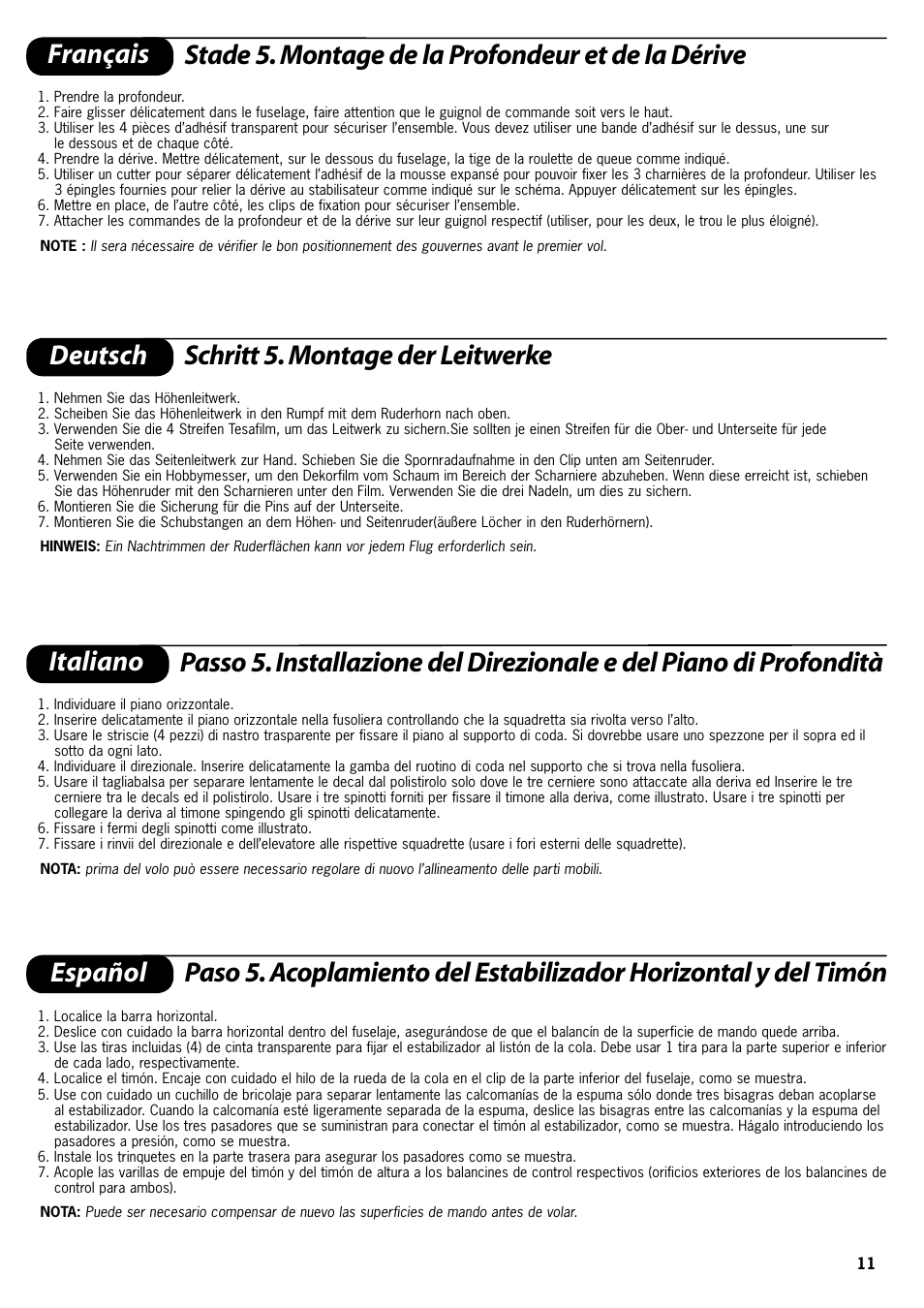 ParkZone PKZ4100 User Manual | Page 11 / 32